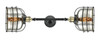 Bell Cage - 2 Light - 9 inch - Black Antique Brass - Bath Vanity Light (208L-BAB-G78-CE-LED)