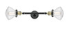 Olean - 2 Light - 7 inch - Black Antique Brass - Bath Vanity Light (208L-BAB-G324-LED)