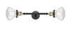 Olean - 2 Light - 7 inch - Black Antique Brass - Bath Vanity Light (208L-BAB-G322-LED)