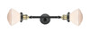 Olean - 2 Light - 7 inch - Black Antique Brass - Bath Vanity Light (208L-BAB-G321-LED)