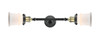 Canton - 2 Light - 6 inch - Black Antique Brass - Bath Vanity Light (208L-BAB-G181S)