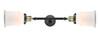 Canton - 2 Light - 6 inch - Black Antique Brass - Bath Vanity Light (208L-BAB-G181)