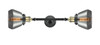 Fulton - 2 Light - 7 inch - Black Antique Brass - Bath Vanity Light (208L-BAB-G173-LED)