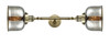 Bell - 2 Light - 8 inch - Antique Brass - Bath Vanity Light (208L-AB-G78-LED)