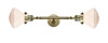Olean - 2 Light - 7 inch - Antique Brass - Bath Vanity Light (208L-AB-G321)