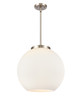 Athens - 3 Light - 16 inch - Brushed Satin Nickel - Cord hung - Pendant (221-3S-SN-G121-16)