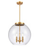 Athens - 3 Light - 16 inch - Satin Gold - Cord hung - Pendant (221-3S-SG-G122-16)