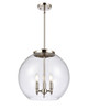 Athens - 3 Light - 16 inch - Polished Nickel - Cord hung - Pendant (221-3S-PN-G122-16)