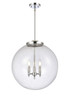 Beacon - 3 Light - 18 inch - Polished Chrome - Cord hung - Pendant (221-3S-PC-G204-18-LED)
