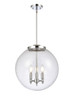 Beacon - 3 Light - 16 inch - Polished Chrome - Cord hung - Pendant (221-3S-PC-G204-16-LED)