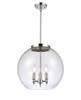 Athens - 3 Light - 16 inch - Polished Chrome - Cord hung - Pendant (221-3S-PC-G122-16-LED)