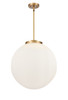 Beacon - 3 Light - 18 inch - Brushed Brass - Cord hung - Pendant (221-3S-BB-G201-18)