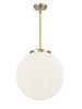 Beacon - 3 Light - 16 inch - Antique Brass - Cord hung - Pendant (221-3S-AB-G201-16-LED)