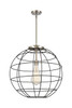 Lake Placid - 1 Light - 22 inch - Satin Nickel - Pendant (221-1S-SN-CE-22-BK)