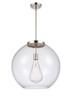 Athens - 1 Light - 18 inch - Polished Nickel - Stem Hung - Pendant (221-1S-PN-G122-18)