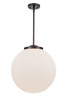 Beacon - 1 Light - 16 inch - Oil Rubbed Bronze - Stem Hung - Pendant (221-1S-OB-G201-16-LED)