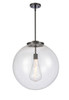 Beacon - 1 Light - 18 inch - Matte Black - Stem Hung - Pendant (221-1S-BK-G204-18)
