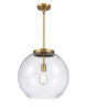 Athens - 1 Light - 16 inch - Brushed Brass - Stem Hung - Pendant (221-1S-BB-G122-16)