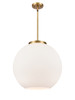 Athens - 1 Light - 18 inch - Brushed Brass - Stem Hung - Pendant (221-1S-BB-G121-18)