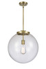 Beacon - 1 Light - 16 inch - Antique Brass - Stem Hung - Pendant (221-1S-AB-G202-16-LED)