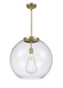 Athens - 1 Light - 18 inch - Antique Brass - Stem Hung - Pendant (221-1S-AB-G122-18)