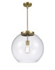 Athens - 1 Light - 16 inch - Antique Brass - Stem Hung - Pendant (221-1S-AB-G122-16-LED)