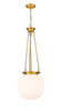 Beacon - 1 Light - 14 inch - Satin Gold - Chain Hung - Pendant (221-1P-SG-G201-14)