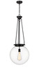 Beacon - 1 Light - 16 inch - Matte Black - Chain Hung - Pendant (221-1P-BK-G202-16)