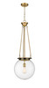 Beacon - 1 Light - 14 inch - Brushed Brass - Chain Hung - Pendant (221-1P-BB-G204-14)