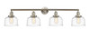 Bell - 4 Light - 44 inch - Brushed Satin Nickel - Bath Vanity Light (215-SN-G713)