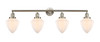 Bullet - 4 Light - 46 inch - Brushed Satin Nickel - Bath Vanity Light (215-SN-G661-7)