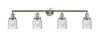 Bell - 4 Light - 42 inch - Brushed Satin Nickel - Bath Vanity Light (215-SN-G54-LED)