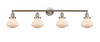Olean - 4 Light - 43 inch - Brushed Satin Nickel - Bath Vanity Light (215-SN-G321-LED)