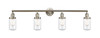 Dover - 4 Light - 43 inch - Brushed Satin Nickel - Bath Vanity Light (215-SN-G312-LED)