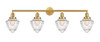 Bullet - 4 Light - 46 inch - Satin Gold - Bath Vanity Light (215-SG-G664-7)