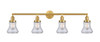 Bellmont - 4 Light - 42 inch - Satin Gold - Bath Vanity Light (215-SG-G192)