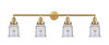 Canton - 4 Light - 42 inch - Satin Gold - Bath Vanity Light (215-SG-G184-LED)