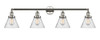 Cone - 4 Light - 44 inch - Polished Nickel - Bath Vanity Light (215-PN-G44)