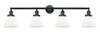 Cone - 4 Light - 44 inch - Matte Black - Bath Vanity Light (215-BK-G41-LED)
