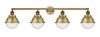 Hampden - 4 Light - 46 inch - Brushed Brass - Bath Vanity Light (215-BB-HFS-64-BB)