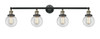 Beacon - 4 Light - 42 inch - Black Antique Brass - Bath Vanity Light (215-BAB-G202-6)