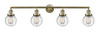 Beacon - 4 Light - 42 inch - Antique Brass - Bath Vanity Light (215-AB-G204-6-LED)