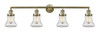 Bellmont - 4 Light - 42 inch - Antique Brass - Bath Vanity Light (215-AB-G192-LED)