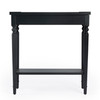 Aubrey 29 in W Rectangular Console Table with Lower Open Shelf, Black (7036136)