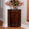 Durham 2275 in W Triangular Wood 1 Door Corner Cabinet, Dark Brown (2115024)