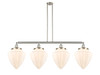 Bullet - 4 Light - 50 inch - Brushed Satin Nickel - Stem Hung - Island Light (214-SN-G661-12-LED)