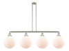 Beacon - 4 Light - 56 inch - Brushed Satin Nickel - Stem Hung - Island Light (214-SN-G201-12-LED)