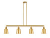Addison - 4 Light - 50 inch - Satin Gold - Stem Hung - Island Light (214-SG-M9-SG)