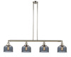 Bell - 4 Light - 53 inch - Polished Nickel - Stem Hung - Island Light (214-PN-G73-LED)
