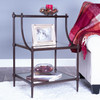 Peninsula Mirrored Side Table, Bronze (7015025)